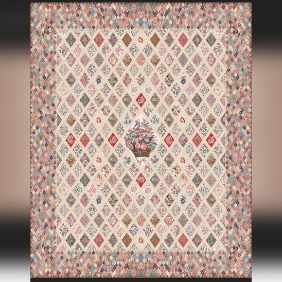 Riley Blake's Jane Austen's At Home Quilt Coverlet Boxed Kit - Picture 5 of 9